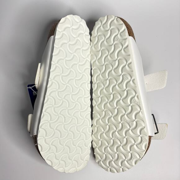 Birkenstock Men’s Arizona Two Strap Sandals in White main image 9